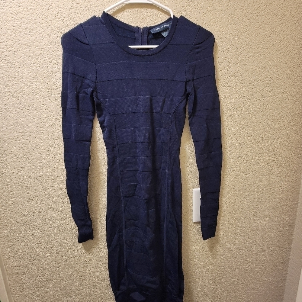 French Connection long sleeve midi dress